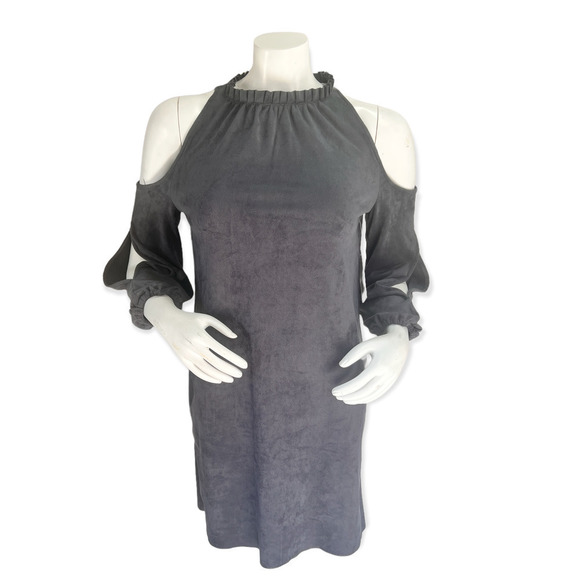 𝅺kensie Peekaboo Shoulder Tunic Dress - Picture 4 of 12